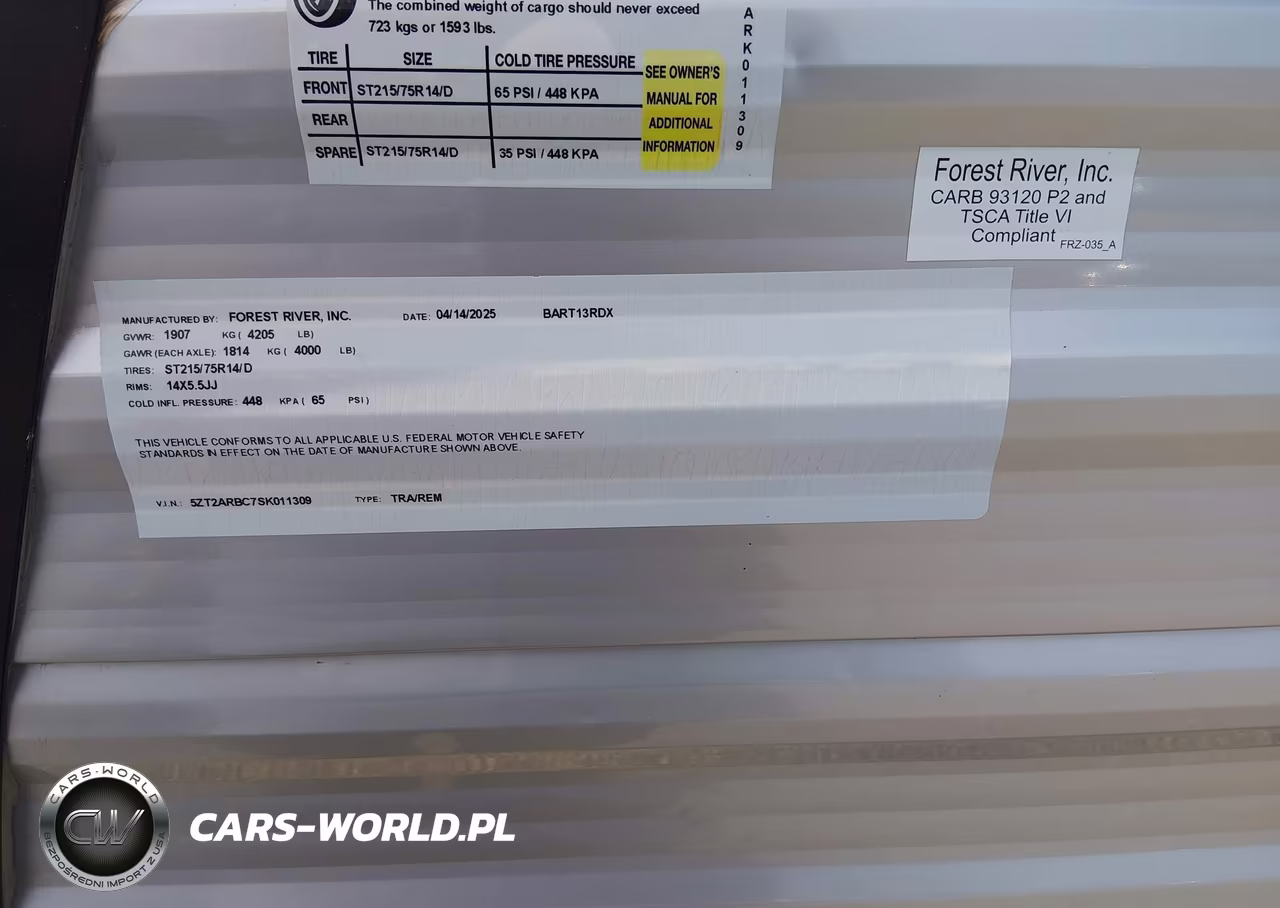 2025 Forest River Other VIN:5ZT2ARBC7SK011309 - 7