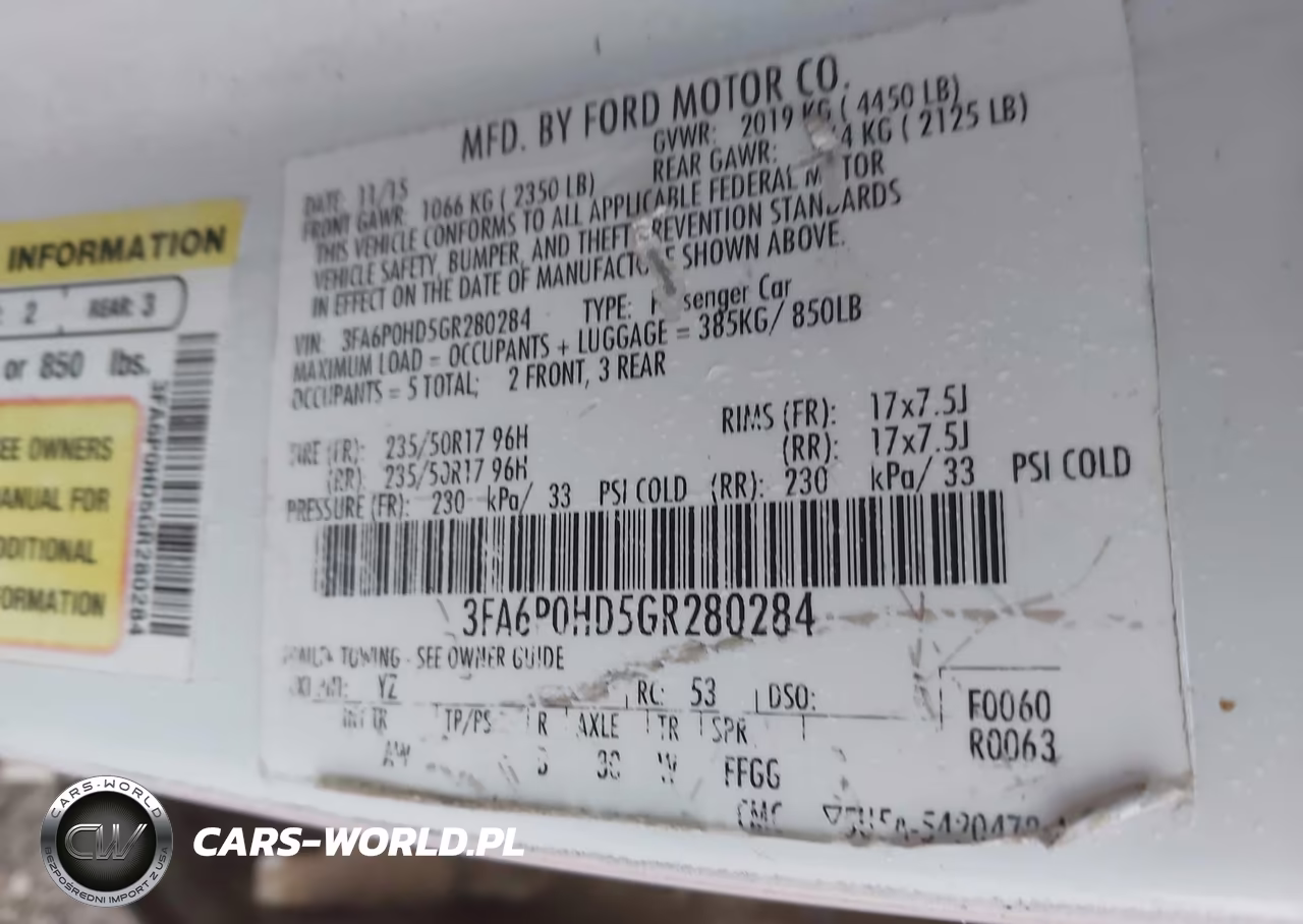 2016 Ford Fusion Se VIN:3FA6P0HD5GR280284 - 9