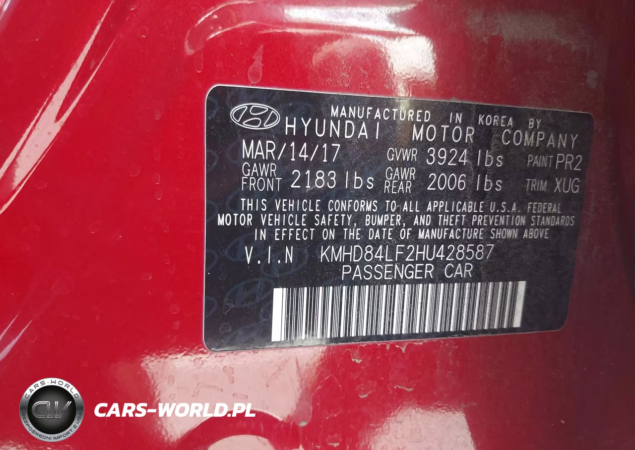 2017 Hyundai Elantra Se VIN:KMHD84LF2HU428587 - 9