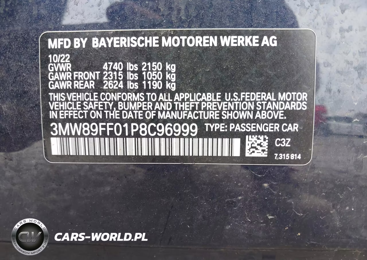 2023 BMW 330I xDrive VIN:3MW89FF01P8C96999 - 9