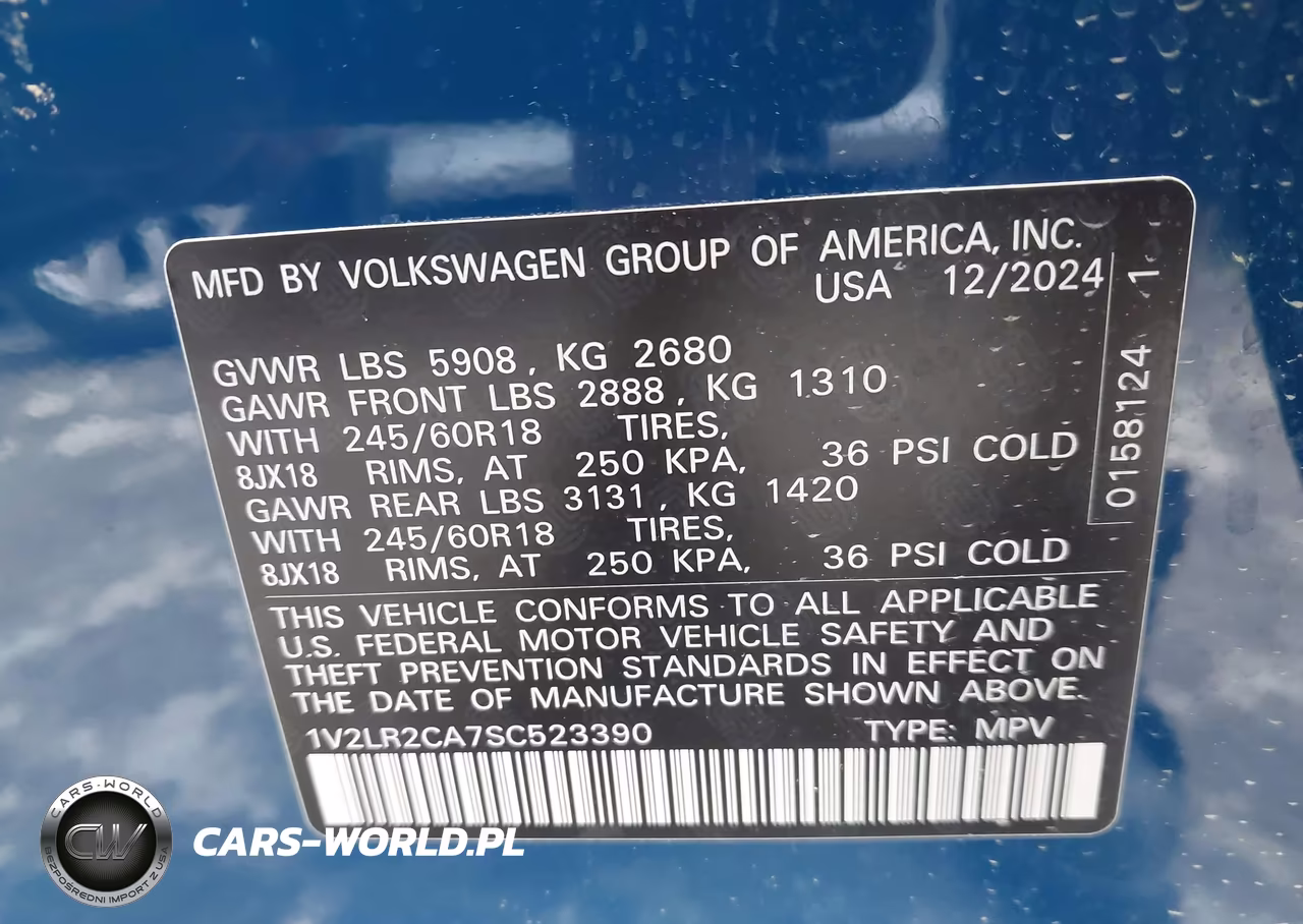 2025 Volkswagen Atlas 2.0T Se VIN:1V2LR2CA7SC523390 - 9