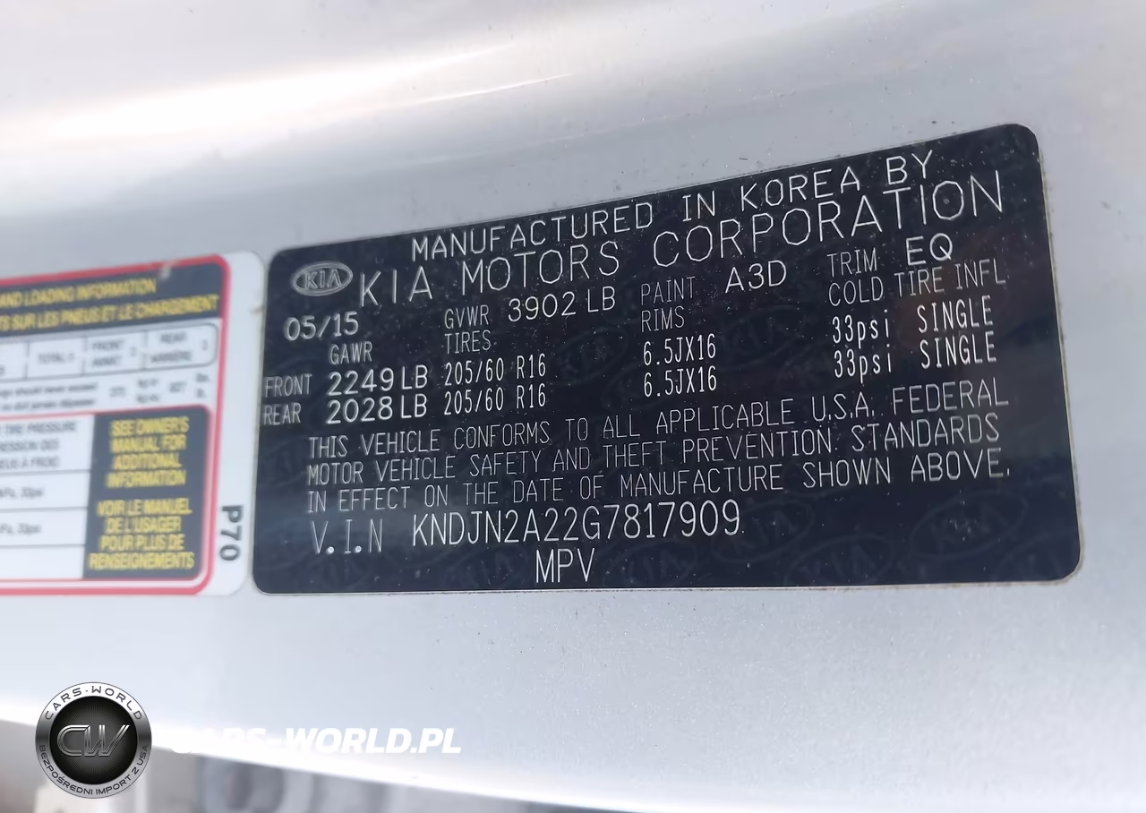 2016 Kia Soul VIN:KNDJN2A22G7817909 - 9