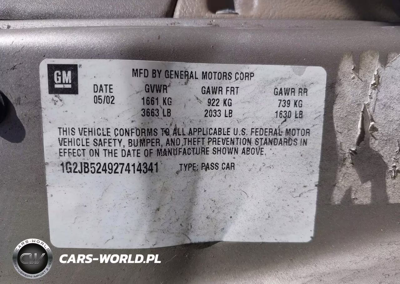 2002 Pontiac Sunfire Se VIN:1G2JB524927414341 - 9