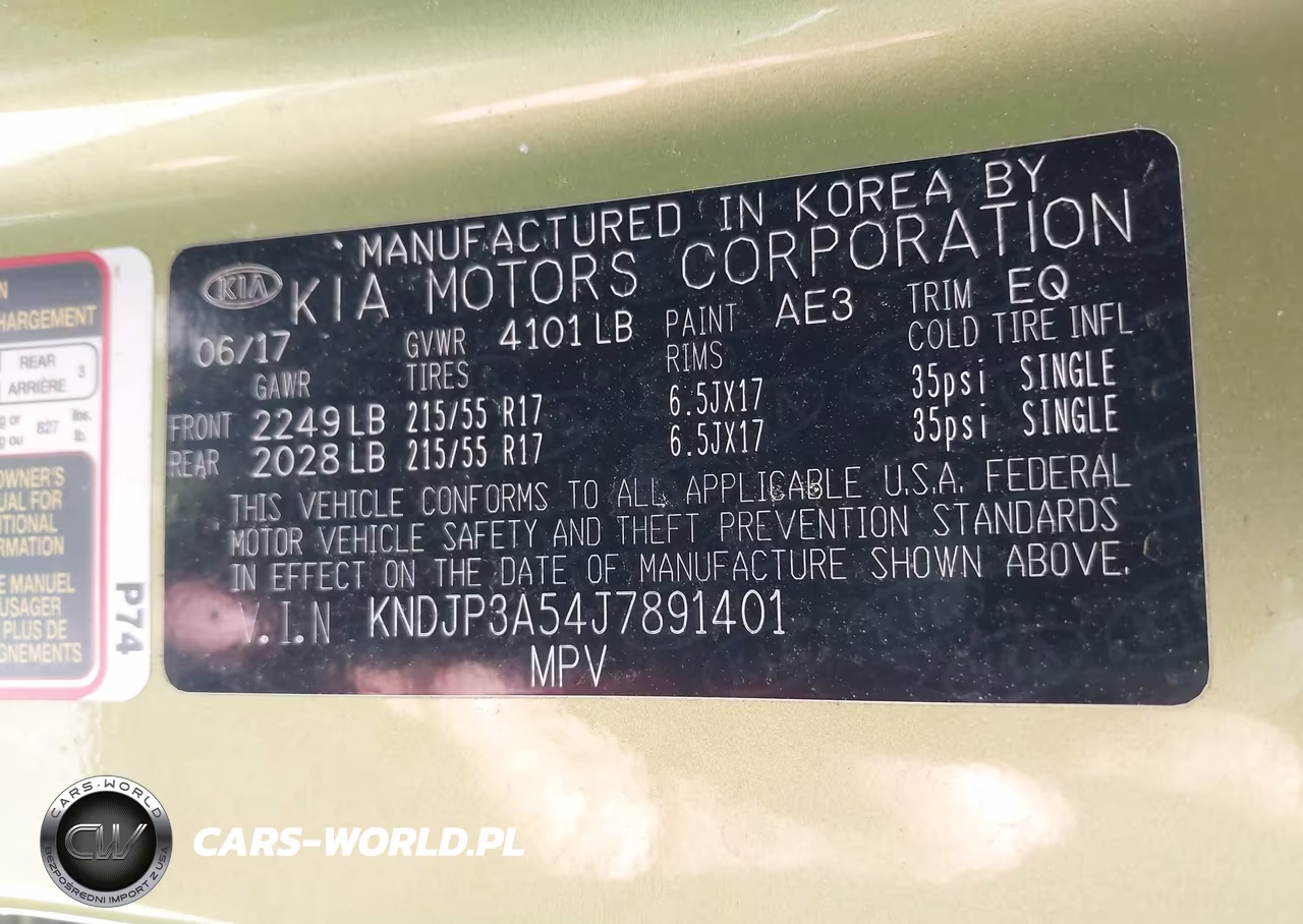 2018 Kia Soul + VIN:KNDJP3A54J7891401 - 9