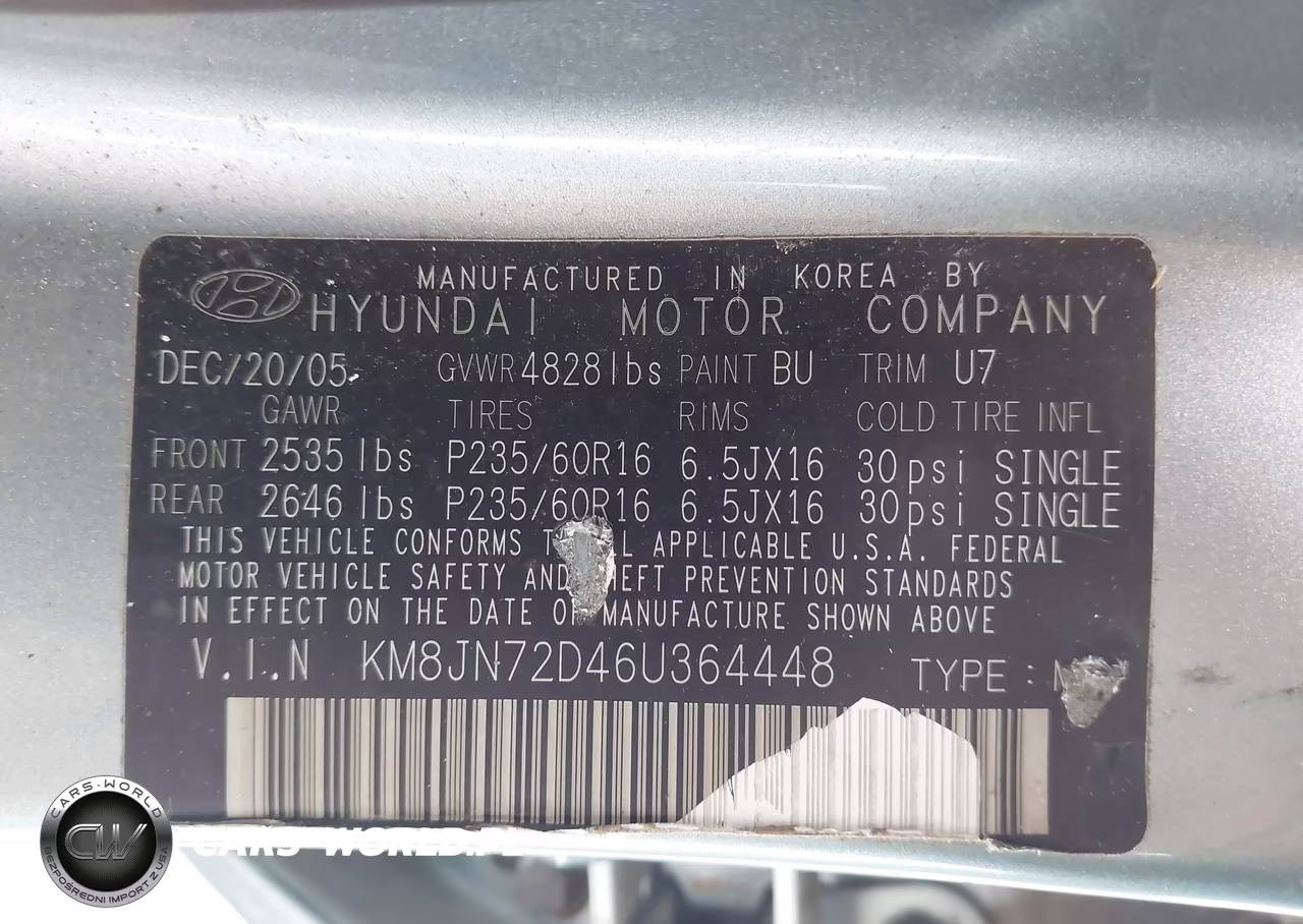 2006 Hyundai Tucson Gls-Limited VIN:KM8JN72D46U364448 - 9