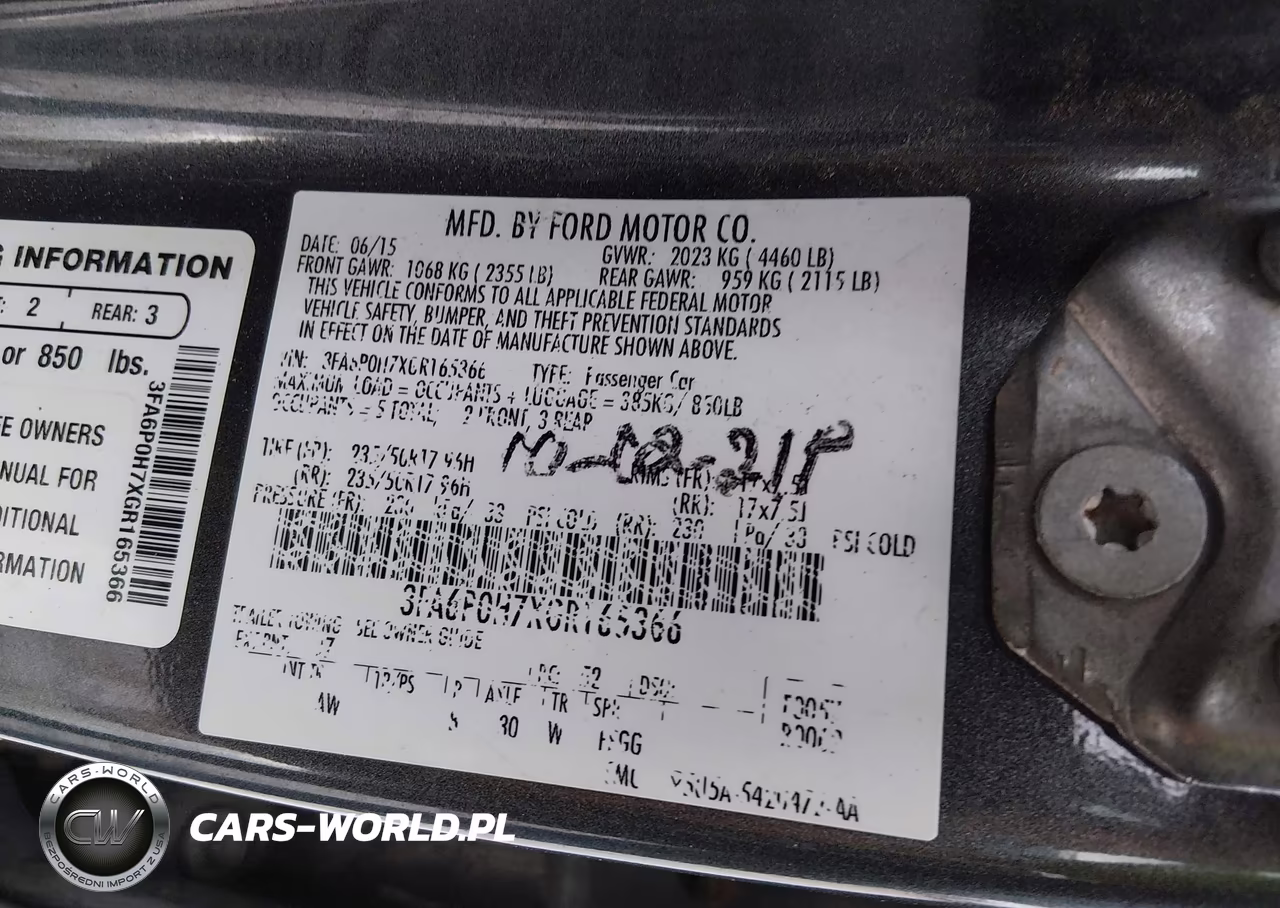 2016 Ford Fusion Se VIN:3FA6P0H7XGR165366 - 9
