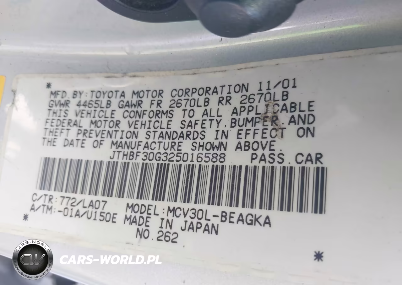 2002 Lexus Es 300 VIN:JTHBF30G325016588 - 9