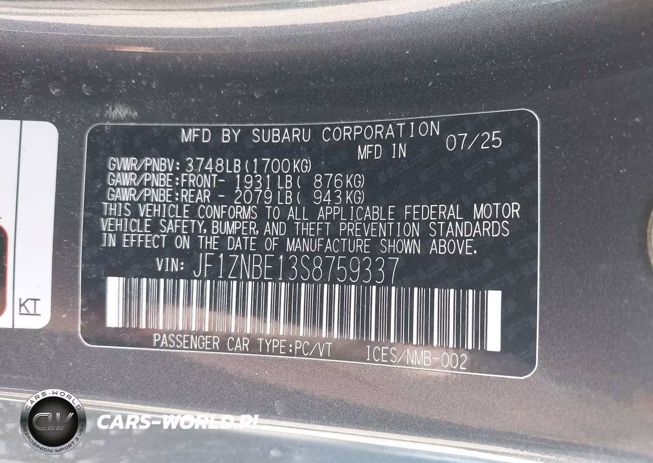 2025 Toyota Gr86 Premium VIN:JF1ZNBE13S8759337 - 9