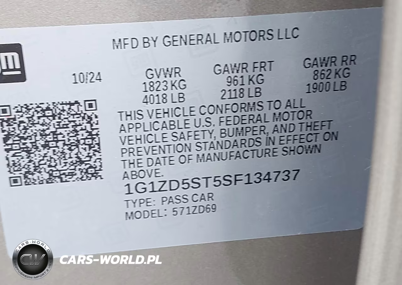 2025 Chevrolet Malibu Fwd 1Lt VIN:1G1ZD5ST5SF134737 - 9