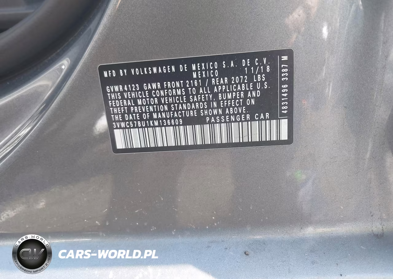2019 Volkswagen Jetta 1.4T R-Line-1.4T S-1.4T Se VIN:3VWC57BU1KM136609 - 9