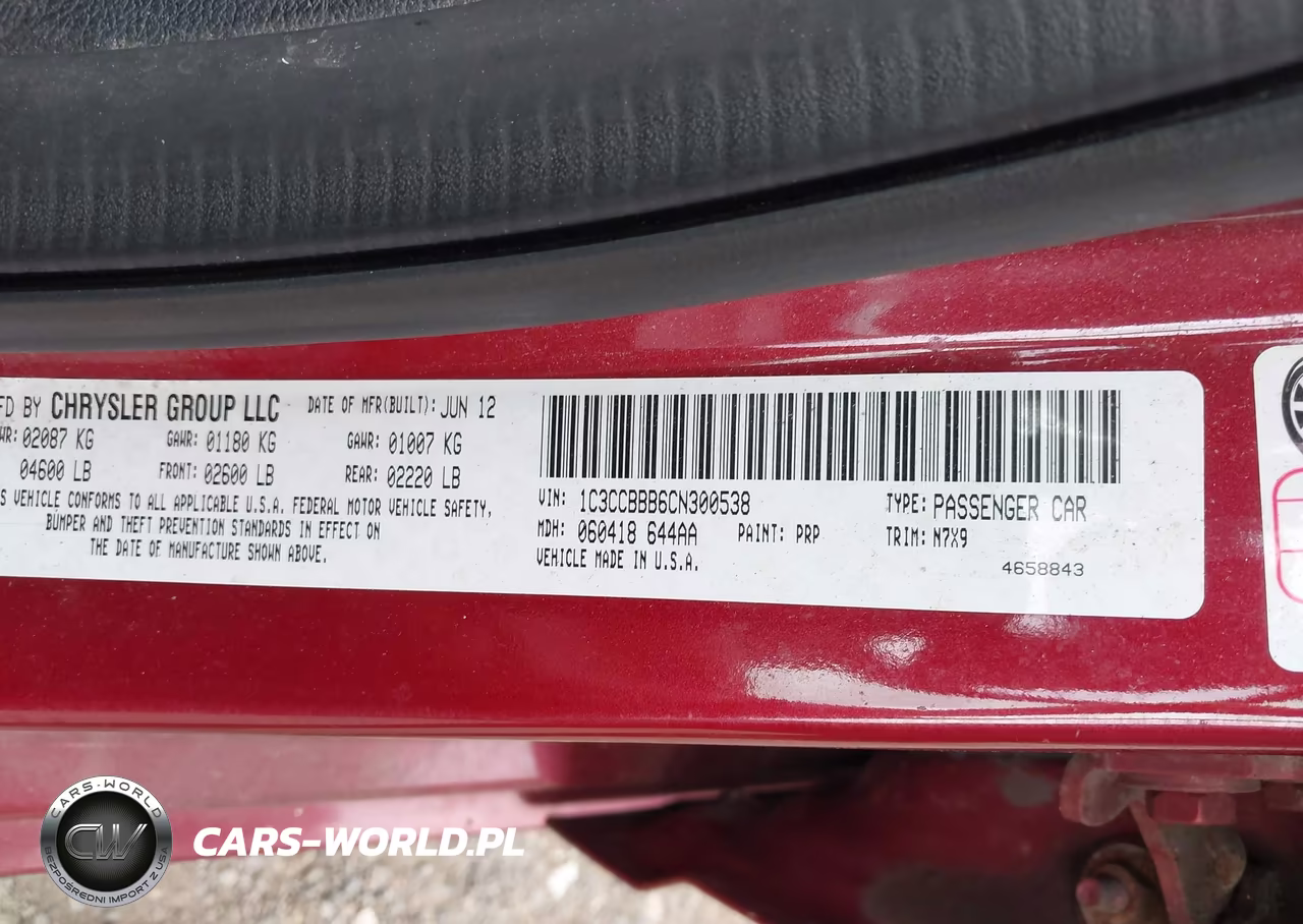2012 Chrysler 200 Touring VIN:1C3CCBBB6CN300538 - 9