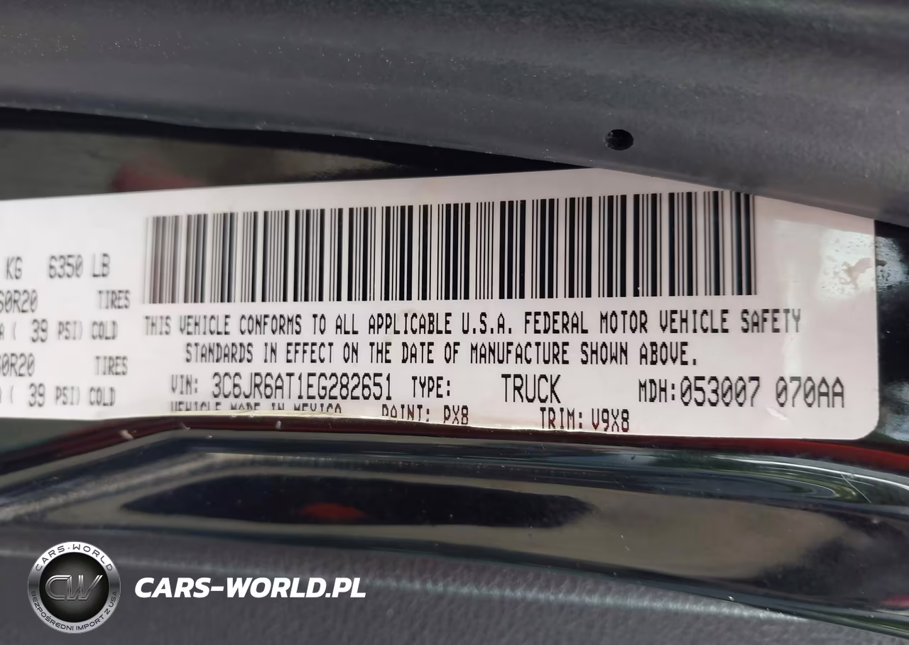 2014 Ram 1500 Express VIN:3C6JR6AT1EG282651 - 9