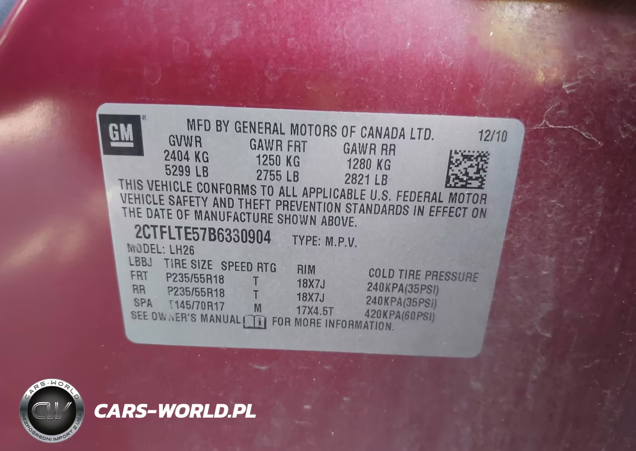 2011 GMC Terrain Sle-2 VIN:2CTFLTE57B6330904 - 9