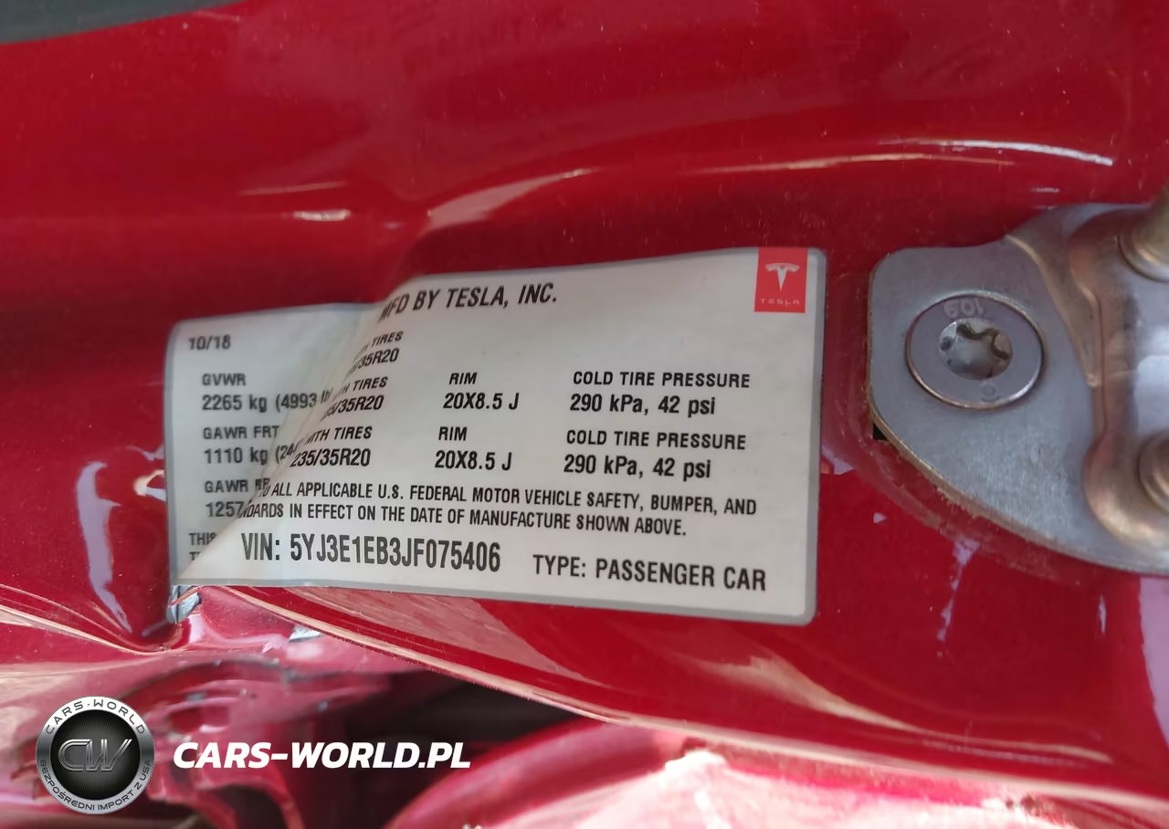2018 Tesla Model 3 Long Range-Performance VIN:5YJ3E1EB3JF075406 - 9