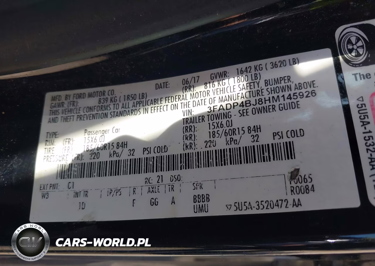 2017 Ford Fiesta Se VIN:3FADP4BJ8HM145926 - 9
