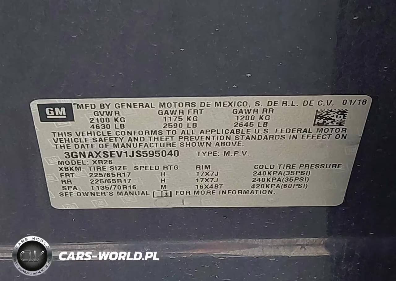 2018 Chevrolet Equinox Lt VIN:3GNAXSEV1JS595040 - 9