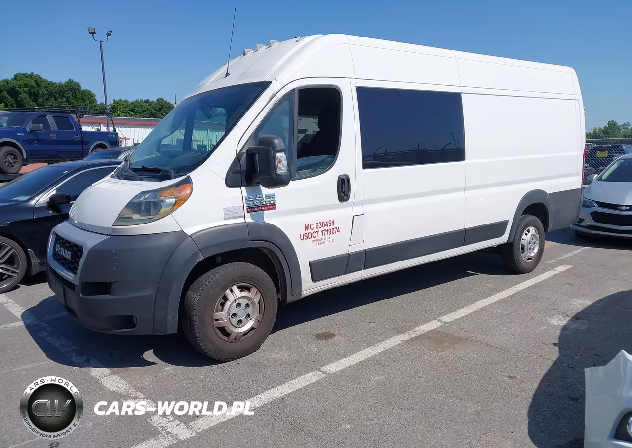 2021 Ram Promaster 3500 Cargo Van High Roof 159 Wb Ext VIN:3C6MRVJG2ME537554 - 2