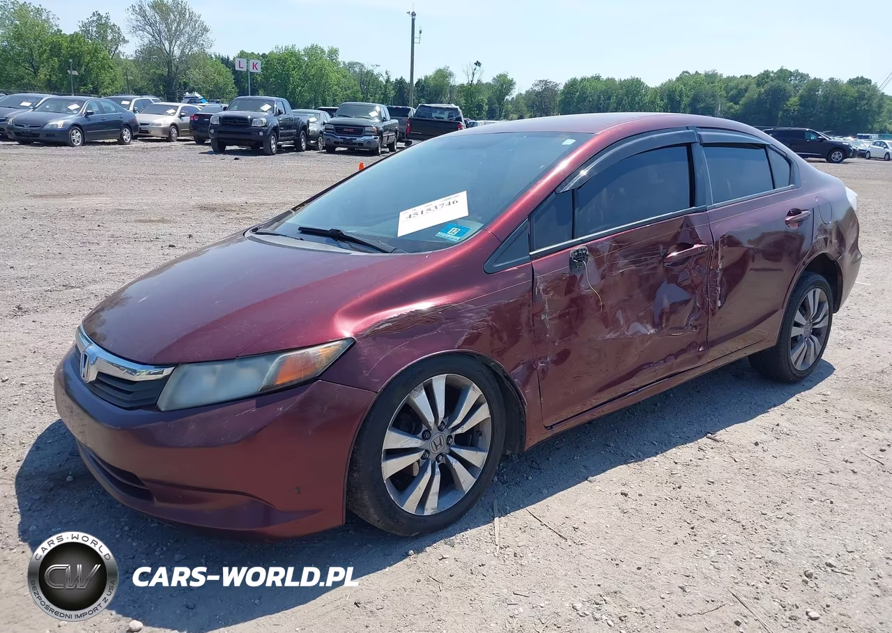 2012 Honda Civic Lx VIN:2HGFB2F52CH559005 - 2