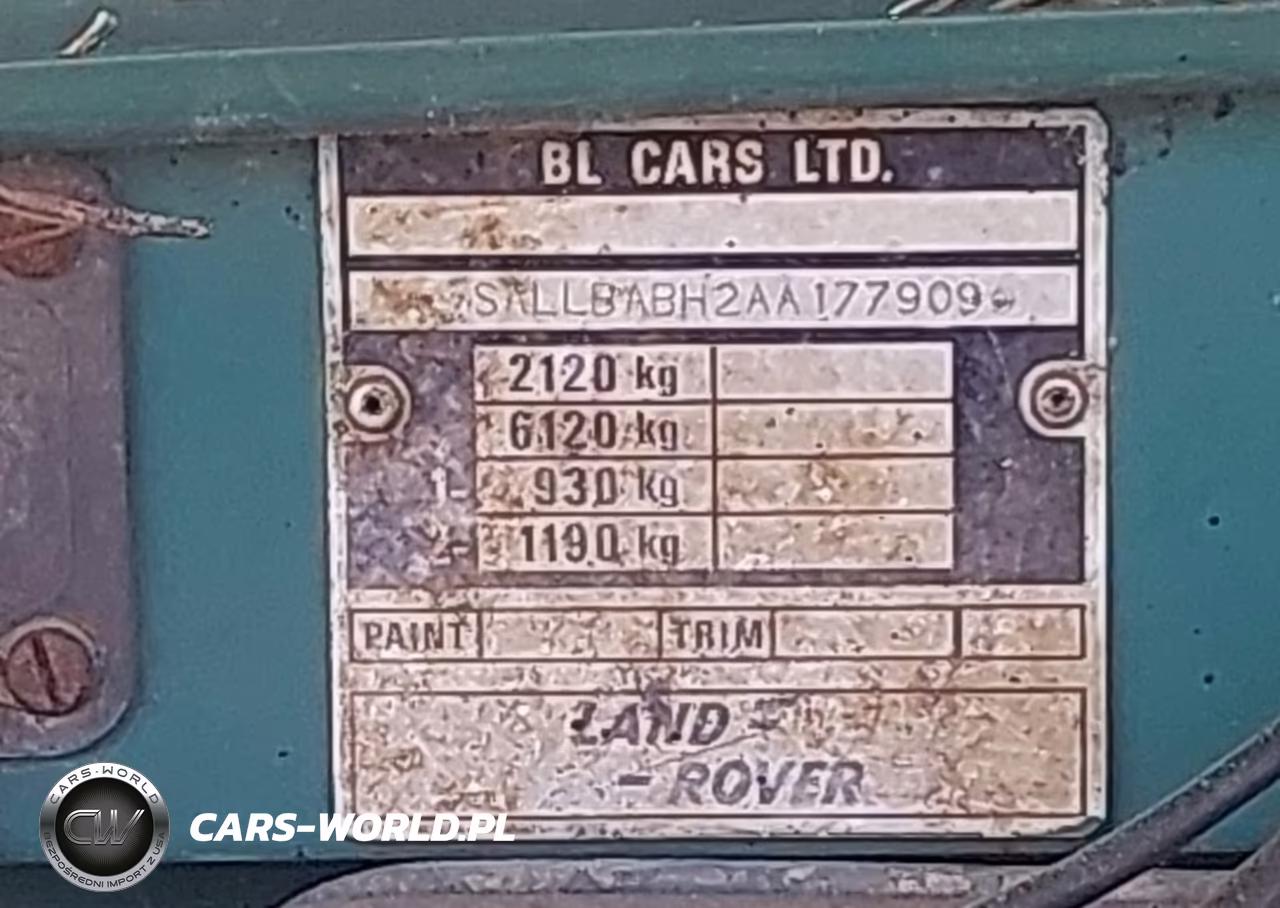 1982 Land Rover Series Iii VIN:SALLBABH2AA177909 - 17
