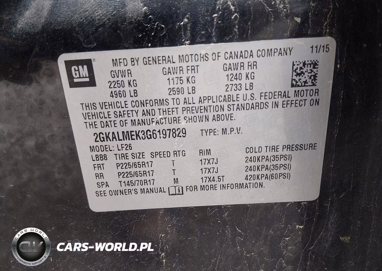 2016 GMC Terrain Sle-1 VIN:2GKALMEK3G6197829 - 9
