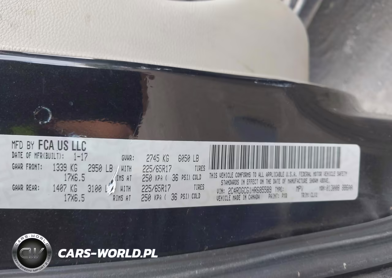 2017 Dodge Grand Caravan Sxt VIN:2C4RDGCG1HR685589 - 9