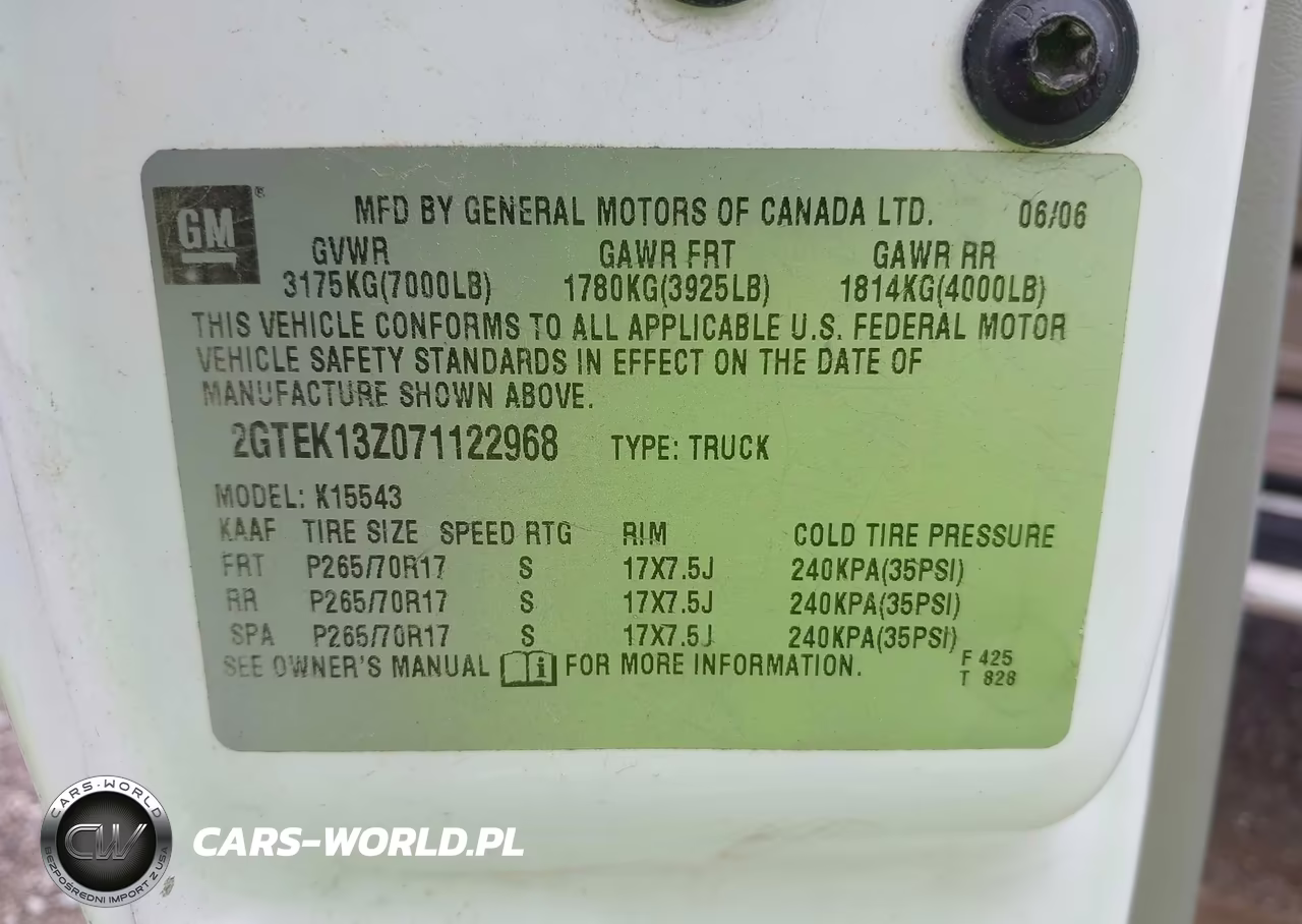 2007 GMC Sierra 1500 Classic Slt VIN:2GTEK13Z071122968 - 9