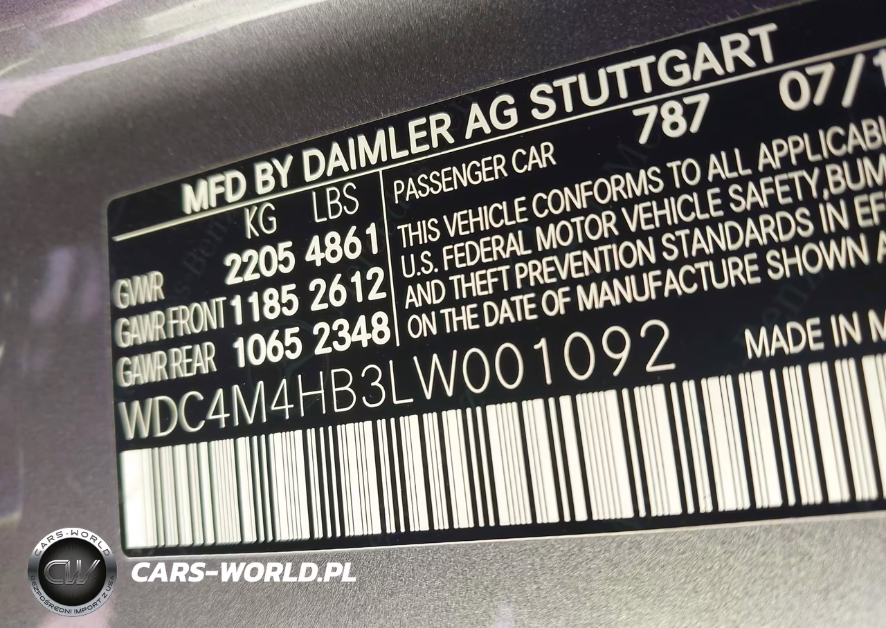 2020 Mercedes-Benz Glb 250 4Matic VIN:WDC4M4HB3LW001092 - 9