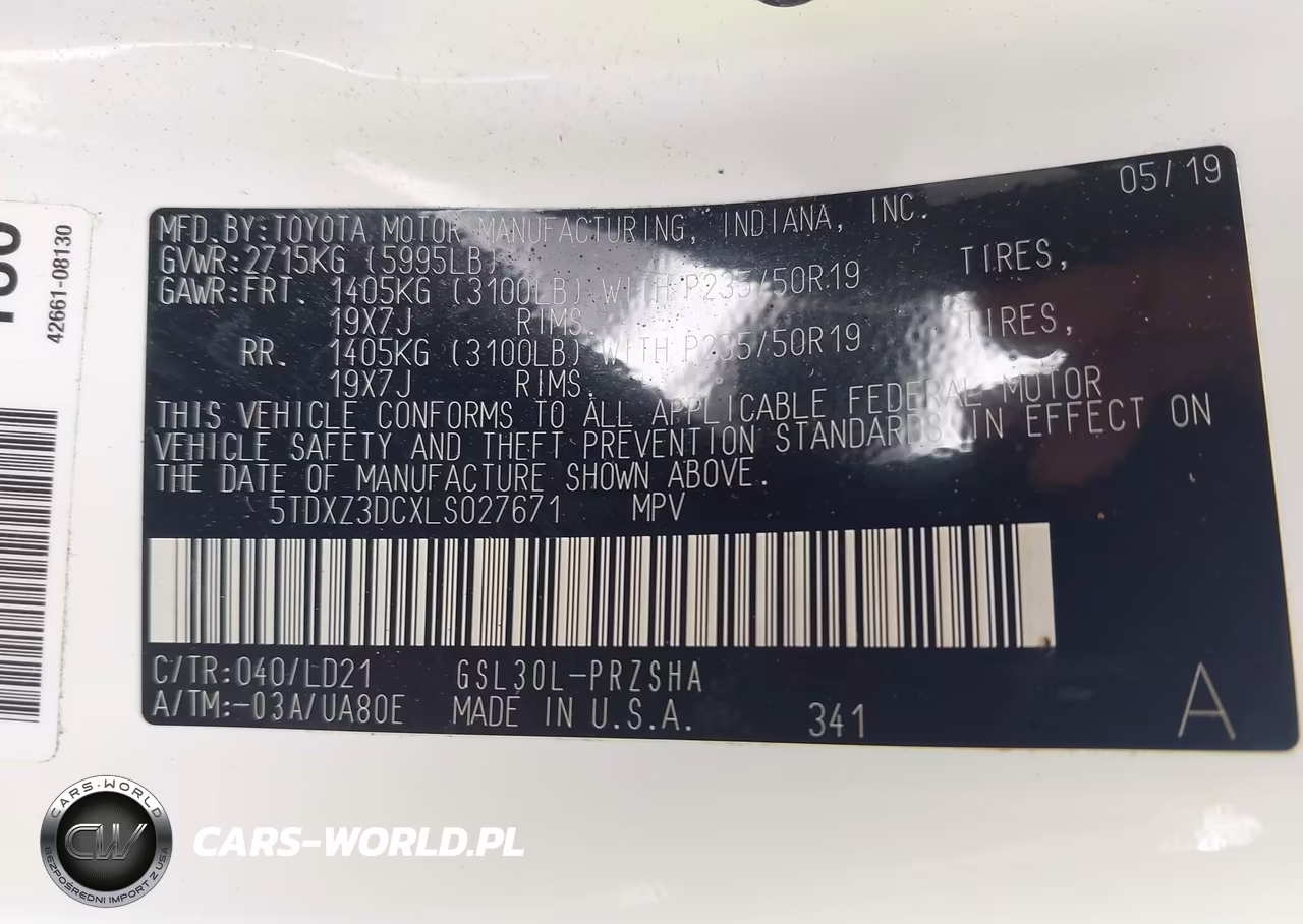 2020 Toyota Sienna Se Premium VIN:5TDXZ3DCXLS027671 - 9