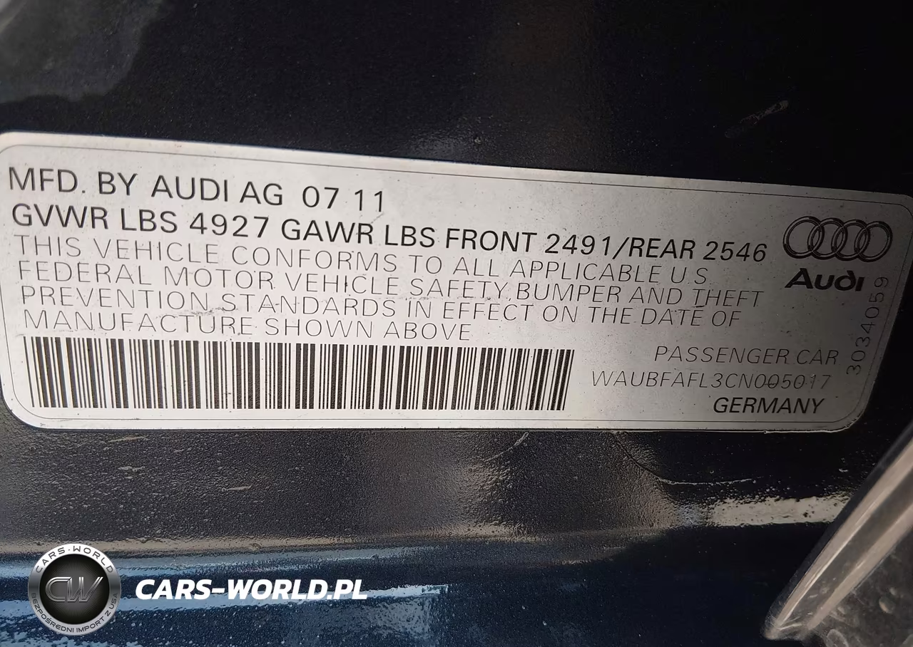 2012 Audi A4 2.0T Premium VIN:WAUBFAFL3CN005017 - 9