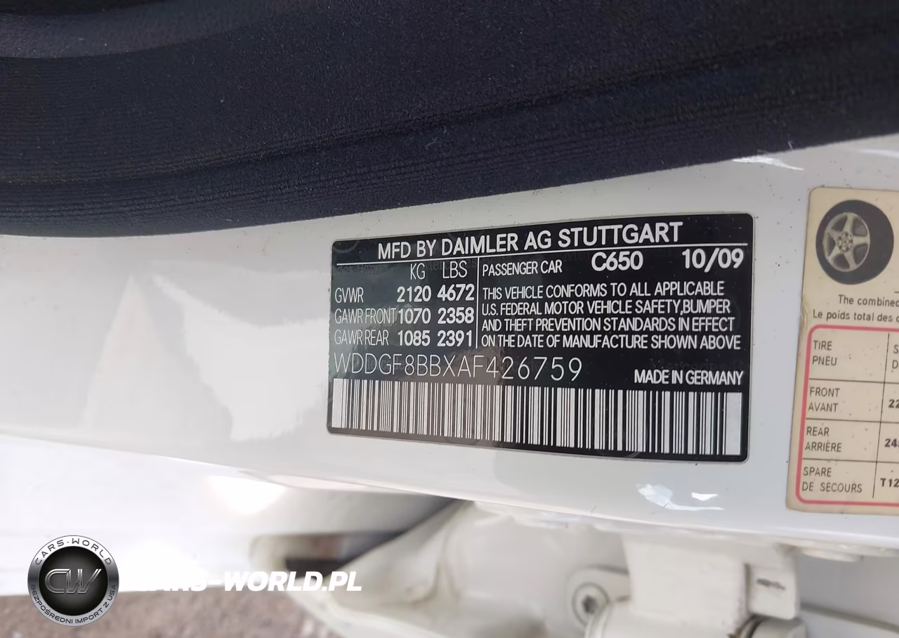 2010 Mercedes-Benz C 300 Luxury 4Matic-Sport 4Matic VIN:WDDGF8BBXAF426759 - 9