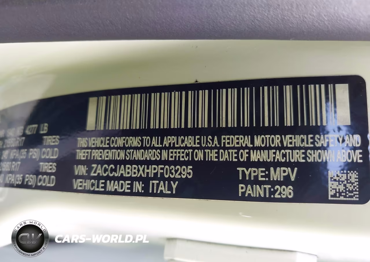2017 Jeep Renegade Latitude Fwd VIN:ZACCJABBXHPF03295 - 9