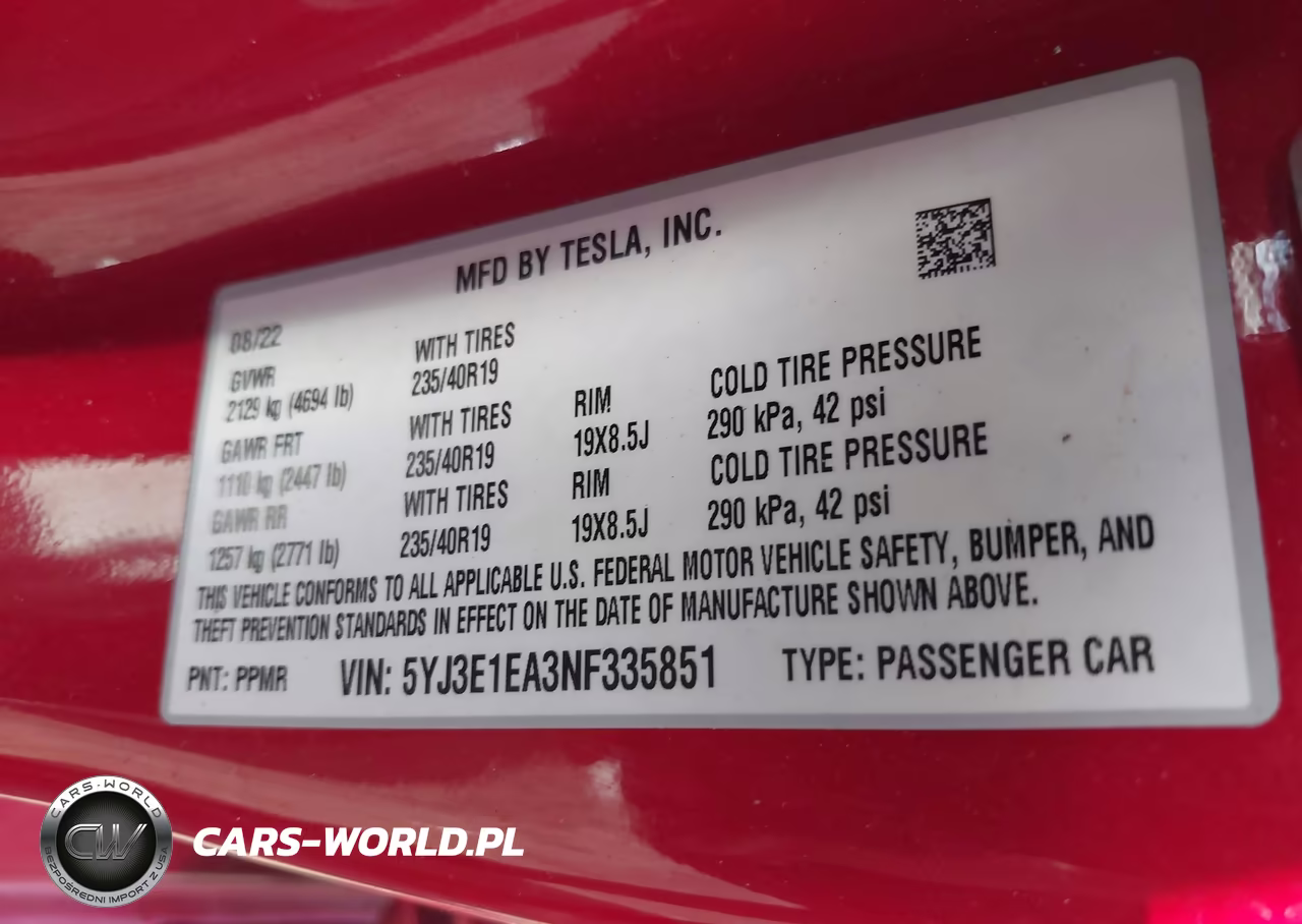 2022 Tesla Model 3 Rear-Wheel Drive VIN:5YJ3E1EA3NF335851 - 9