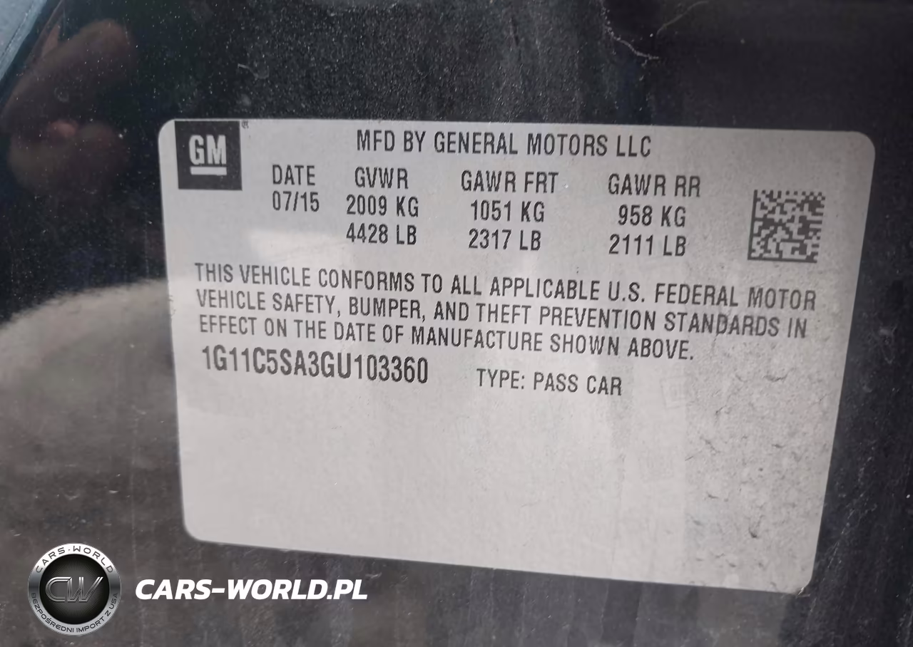 2016 Chevrolet Malibu Limited Lt VIN:1G11C5SA3GU103360 - 9