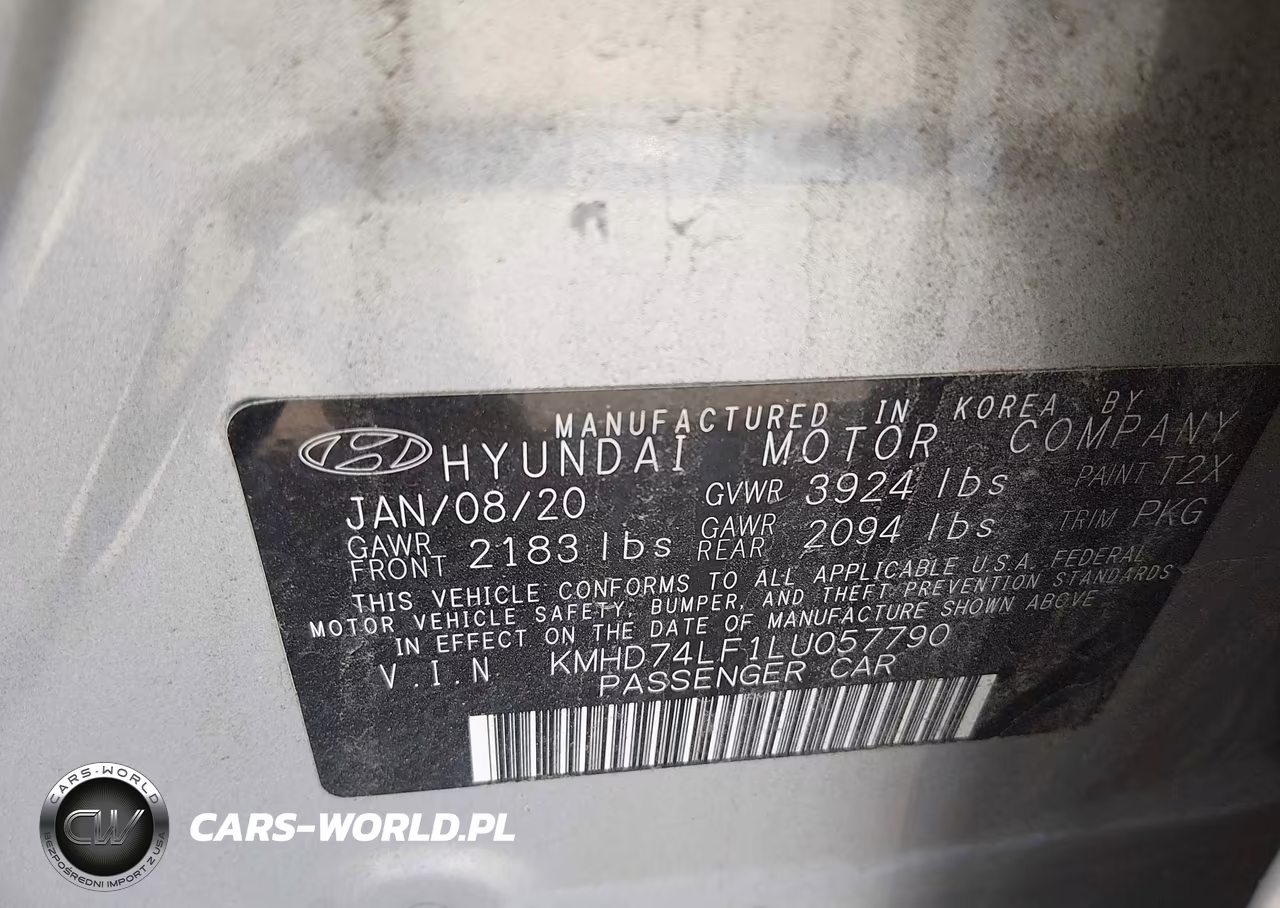 2020 Hyundai Elantra Se VIN:KMHD74LF1LU057790 - 9
