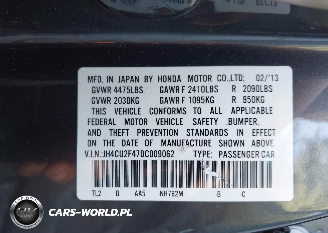 2013 Acura Tsx 2.4 VIN:JH4CU2F47DC009062 - 9