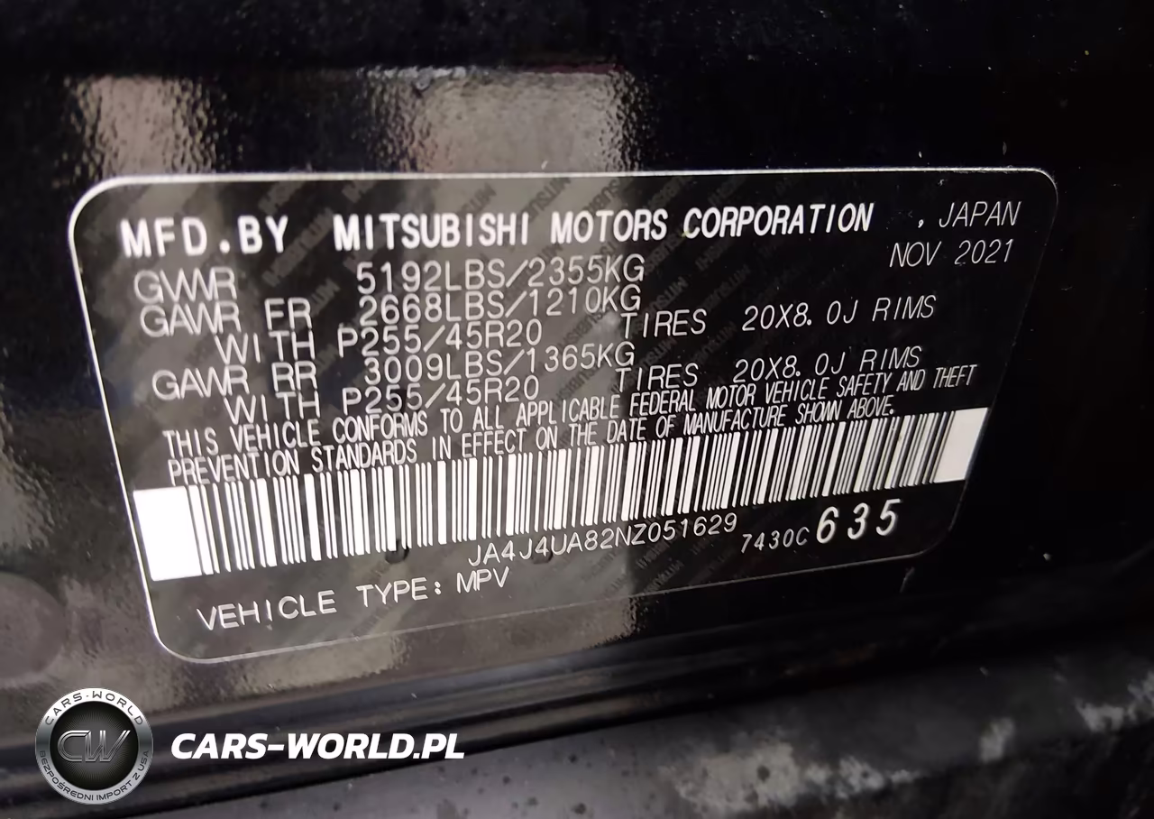 2022 Mitsubishi Outlander Black Edition S-Awc-Se 2.5 S-Awc-Se Launch Edition S-Awc VIN:JA4J4UA82NZ051629 - 9