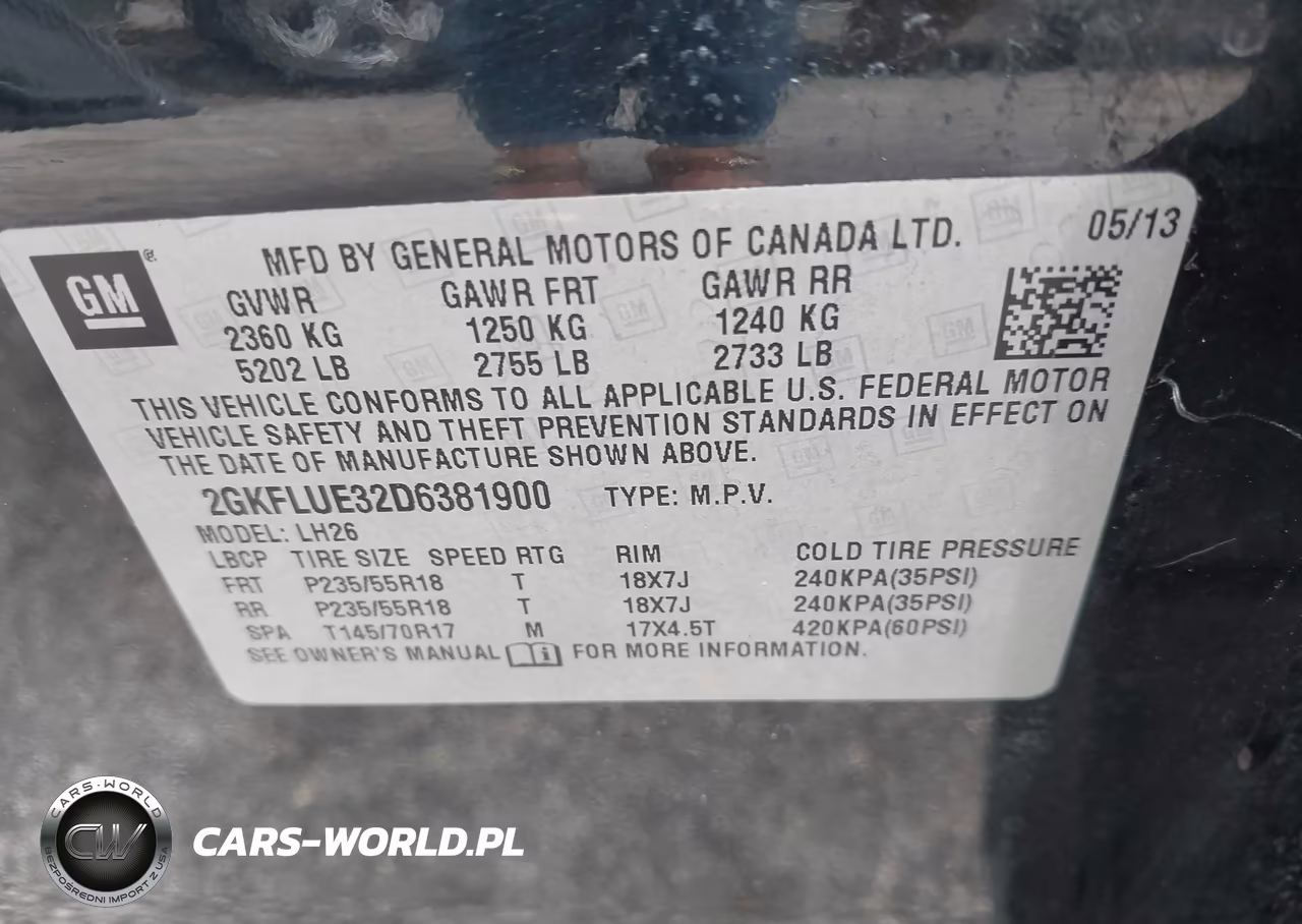 2013 GMC Terrain Slt-1 VIN:2GKFLUE32D6381900 - 9
