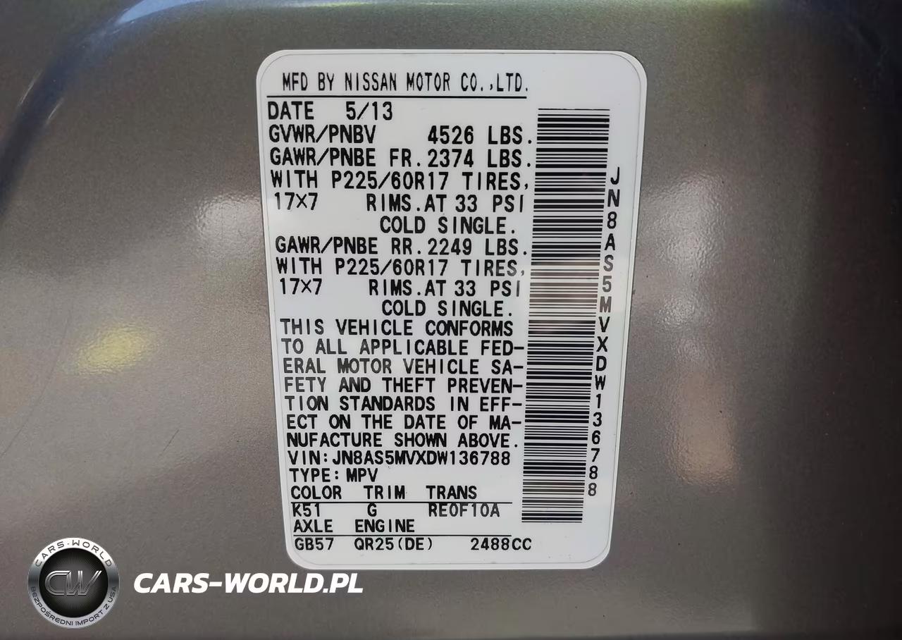 2013 Nissan Rogue Sv VIN:JN8AS5MVXDW136788 - 9