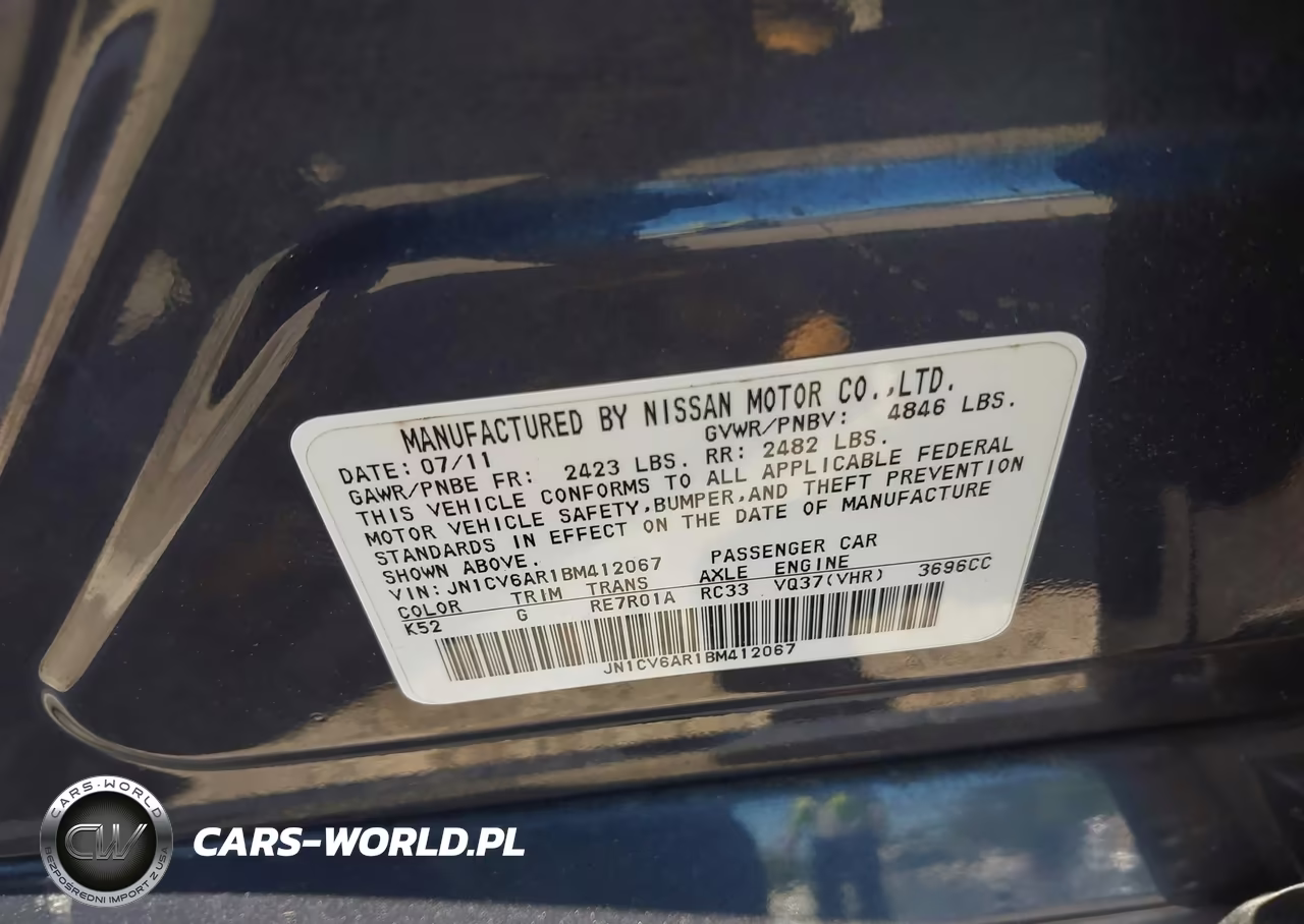 2011 Infiniti G37X VIN:JN1CV6AR1BM412067 - 9