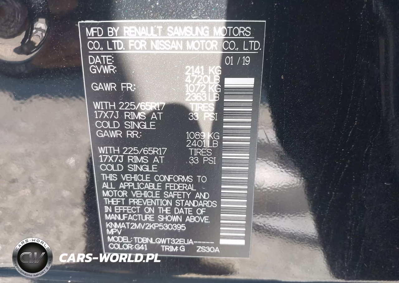 2019 Nissan Rogue Sv VIN:KNMAT2MV2KP530395 - 9