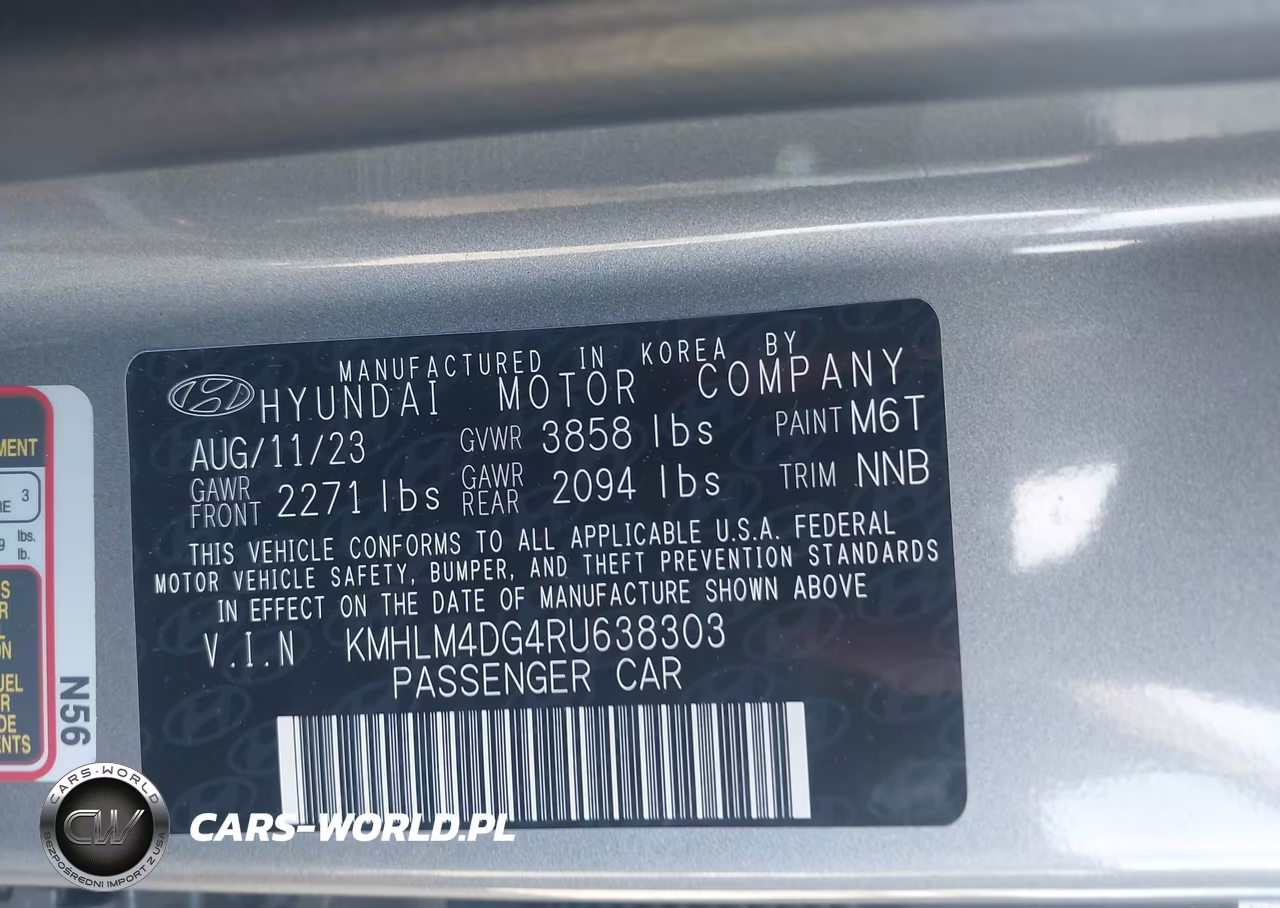 2024 Hyundai Elantra Sel VIN:KMHLM4DG4RU638303 - 9