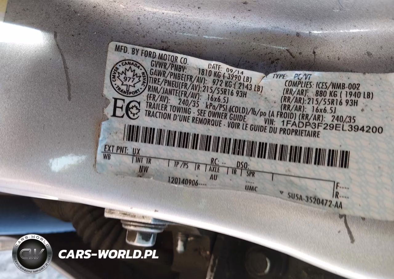 2014 Ford Focus Se VIN:1FADP3F29EL394200 - 9