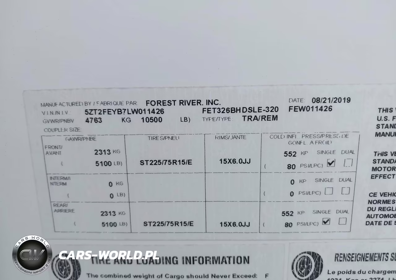 2020 Coachmen Freedom Express VIN:5ZT2FEYB7LW011426 - 9