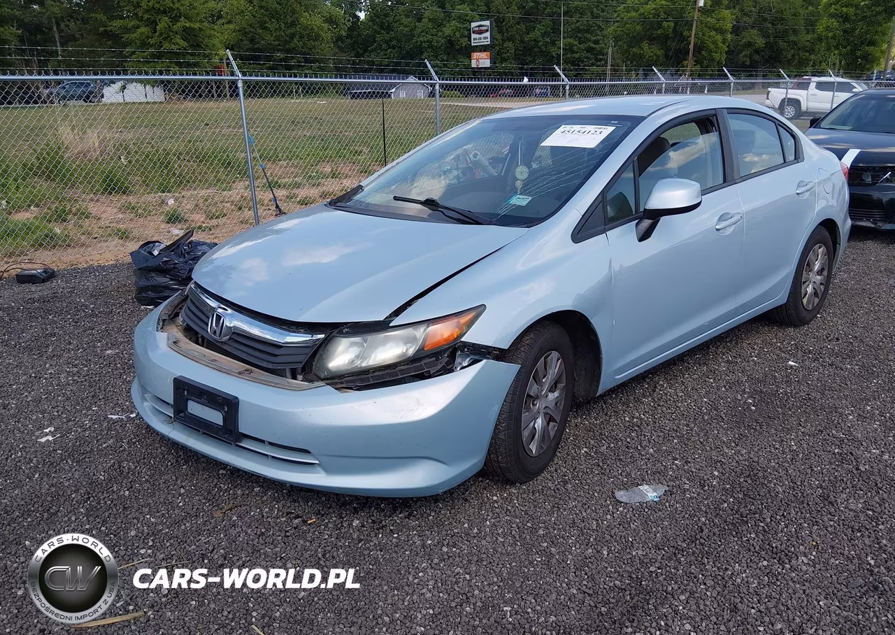 2012 Honda Civic Lx VIN:19XFB2F5XCE369785 - 2