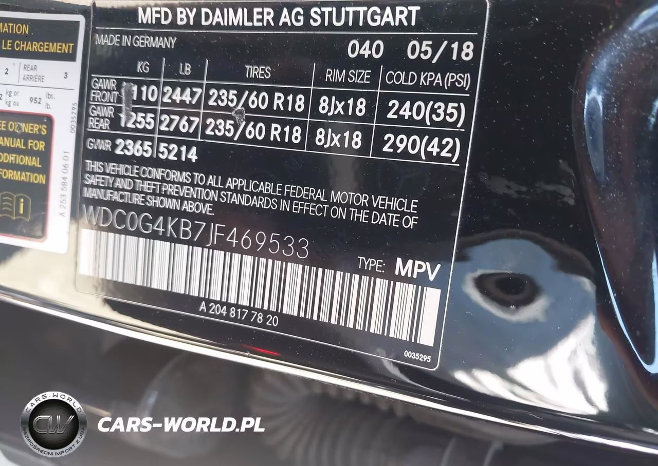 2018 Mercedes-Benz Glc 300 4Matic VIN:WDC0G4KB7JF469533 - 9