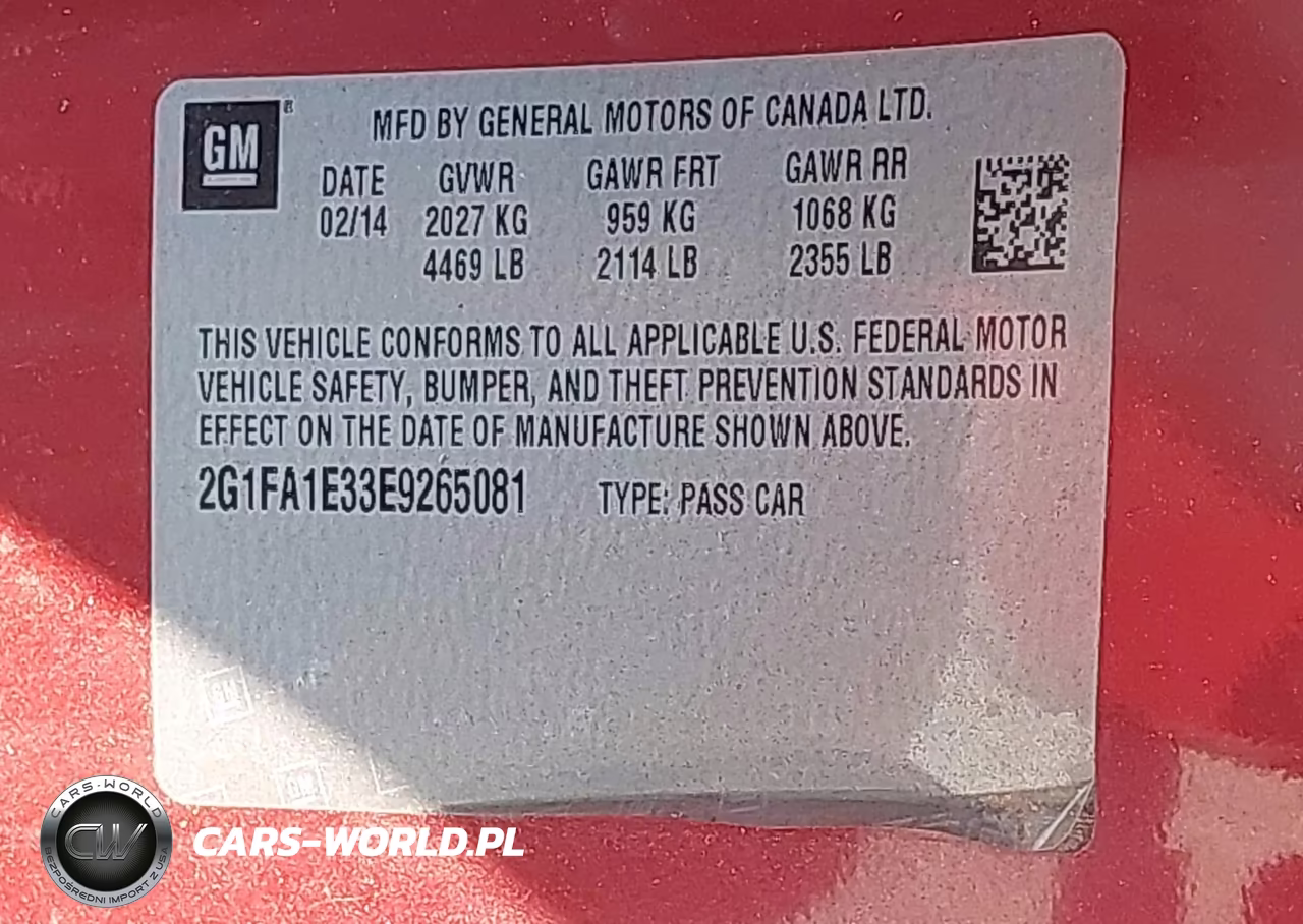2014 Chevrolet Camaro 2Ls VIN:2G1FA1E33E9265081 - 9