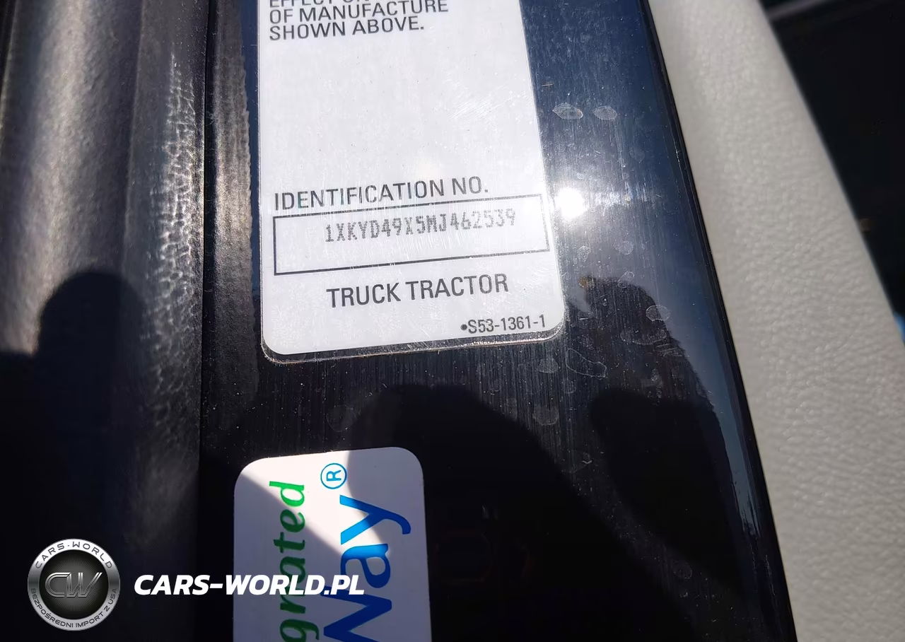 2021 Kenworth T680 VIN:1XKYD49X5MJ462539 - 8