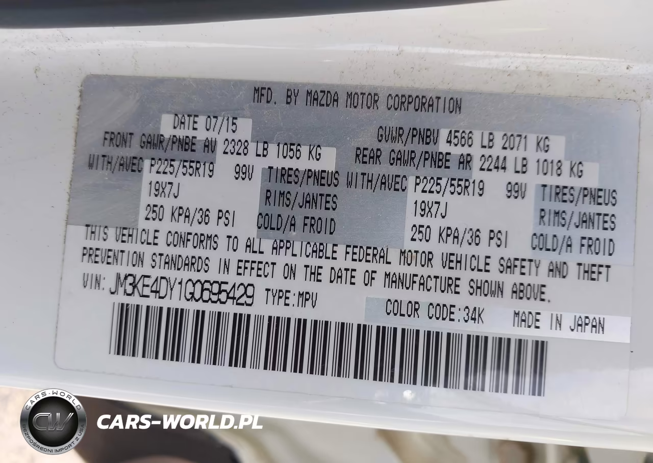 2016 Mazda Cx-5 Grand Touring VIN:JM3KE4DY1G0695429 - 9