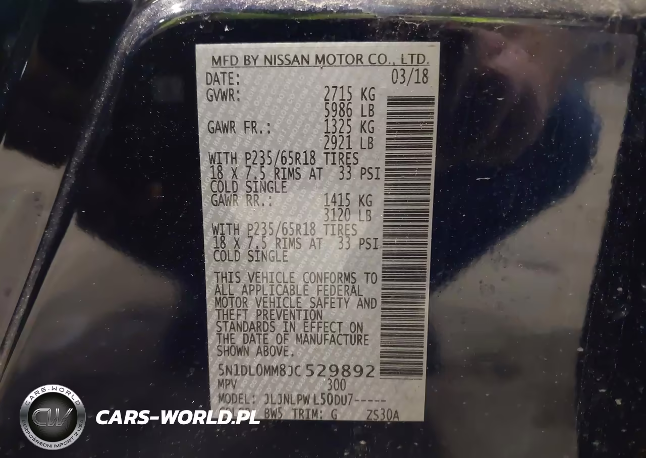 2018 Infiniti Qx60 VIN:5N1DL0MM8JC529892 - 9