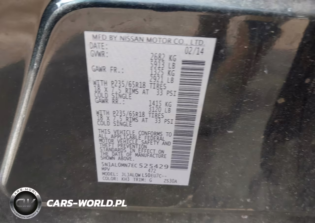 2014 Infiniti Qx60 VIN:5N1AL0MN7EC525429 - 9
